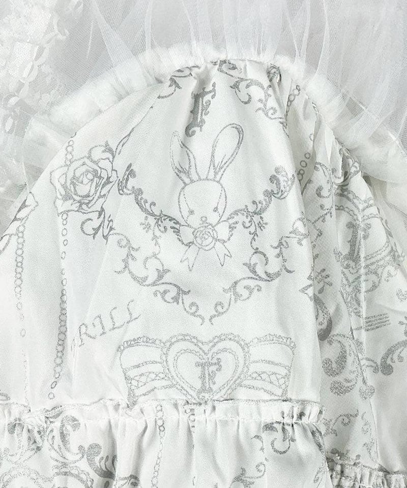 h.NAOTO Bunny Volume Mini Petticoat / WH | TyCH