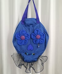 POPinPARTY　メキシカンスカルトートバッグ（青）
