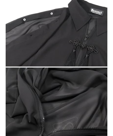 Deorart  DRT2877 [ 透け感シアー ]　肩スリット ２ＷＡＹ シアージャケット