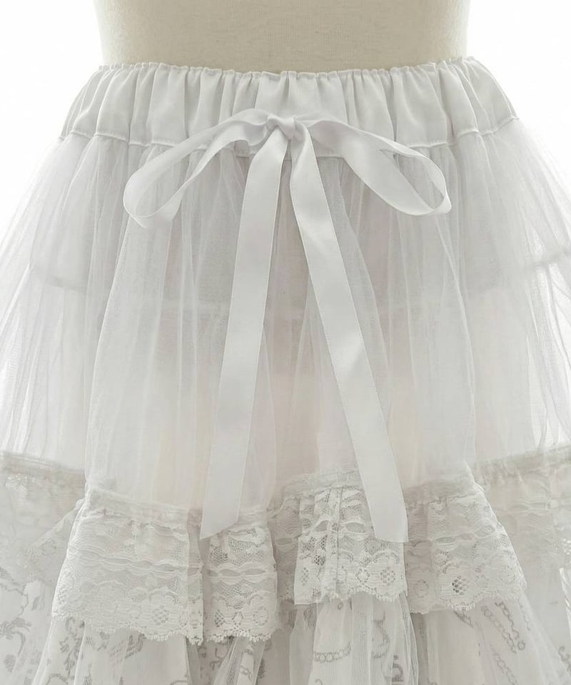 h.NAOTO Bunny Volume Mini Petticoat / WH | TyCH