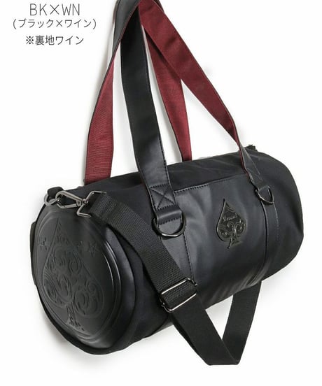 Deorart  BG010 [3way] 魔法陣風サークルドラム・ショルダーバッグ [スペード・Spade・Goth bag ]