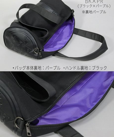 Deorart  BG010 [3way] 魔法陣風サークルドラム・ショルダーバッグ [スペード・Spade・Goth bag ]