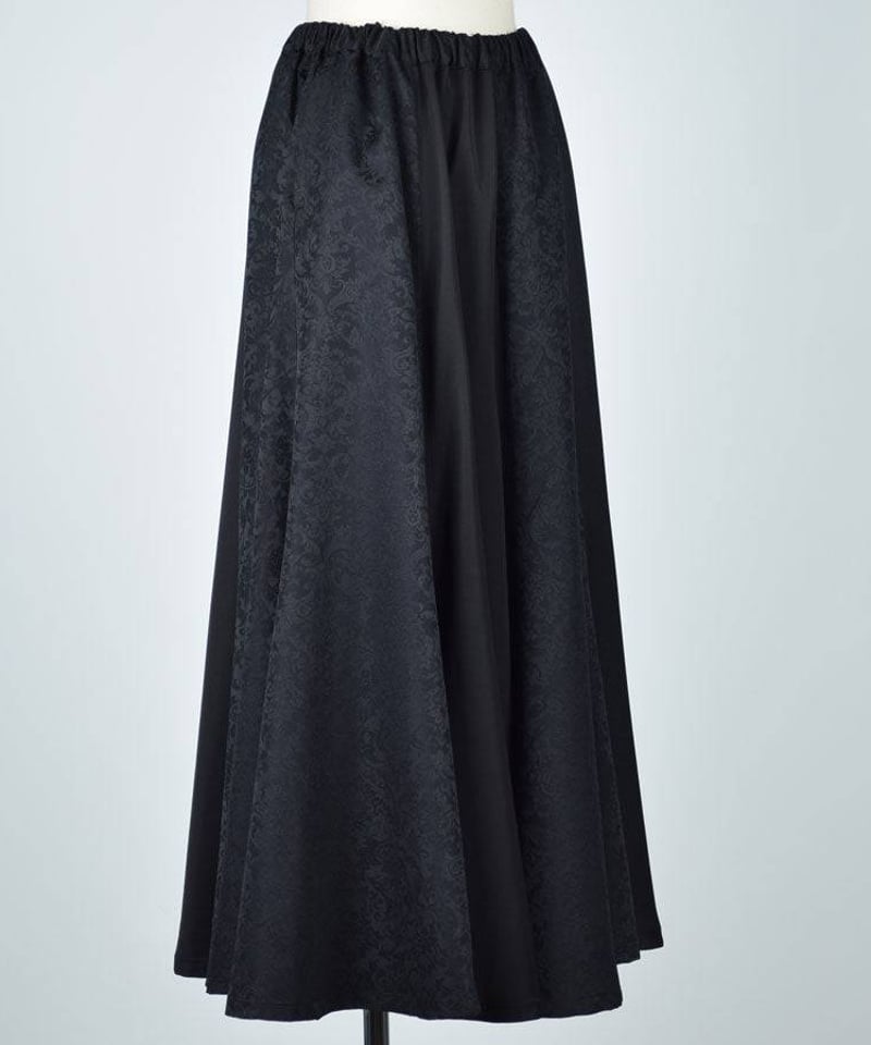 h.NAOTO Ornament jacquard flared skirt | TyCHE