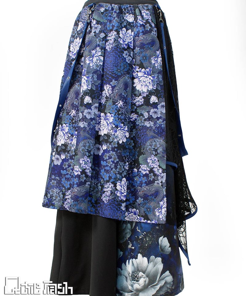 Qutie Frash 9941-PT 和柄バギーパンツ | TyCHE Maria nago