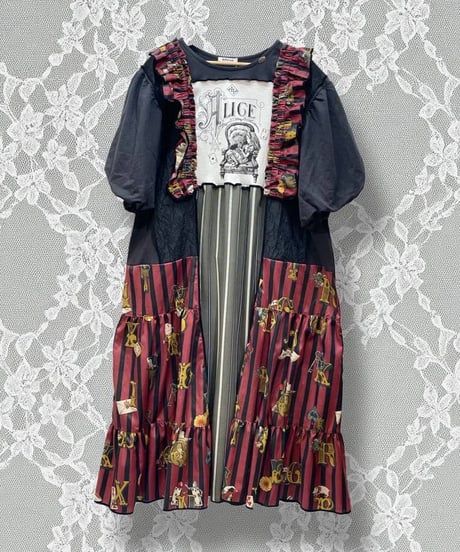 Mother's made/マザーズメイド　Perla nell'ostricaコラボワンピース(Red)