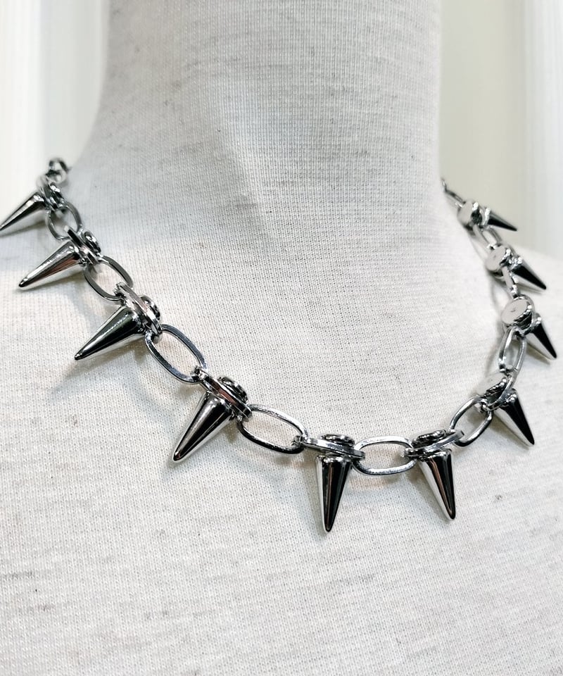 HELLCATPUNKS HCP-AC-0370 スパイクスタッズネックレス | TyCH
