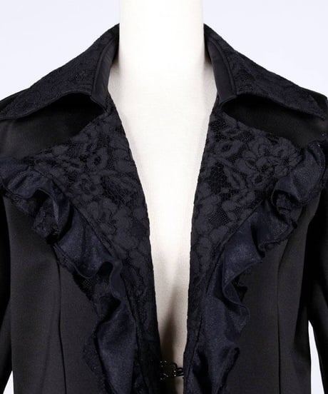 h.NAOTO　Ruffle Lace Stretch Jacket