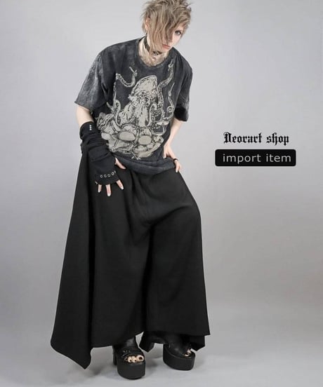 Deorart IPT102 ブリーチ・オーバーサイズTシャツ [クラーケン・ドラム]