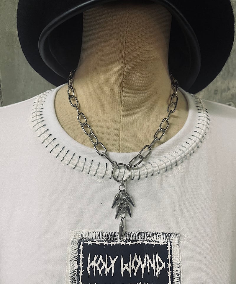 HELLCATPUNKS HCP-AC-0388 スパイクチェーンネックレス | TyCH