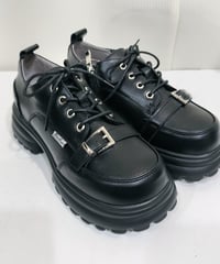 YOSUKE  2710041 BL　厚底レースアップシューズ (ブラック)