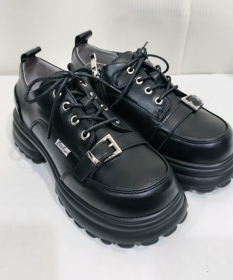 YOSUKE  2710041 BL　厚底レースアップシューズ (ブラック)