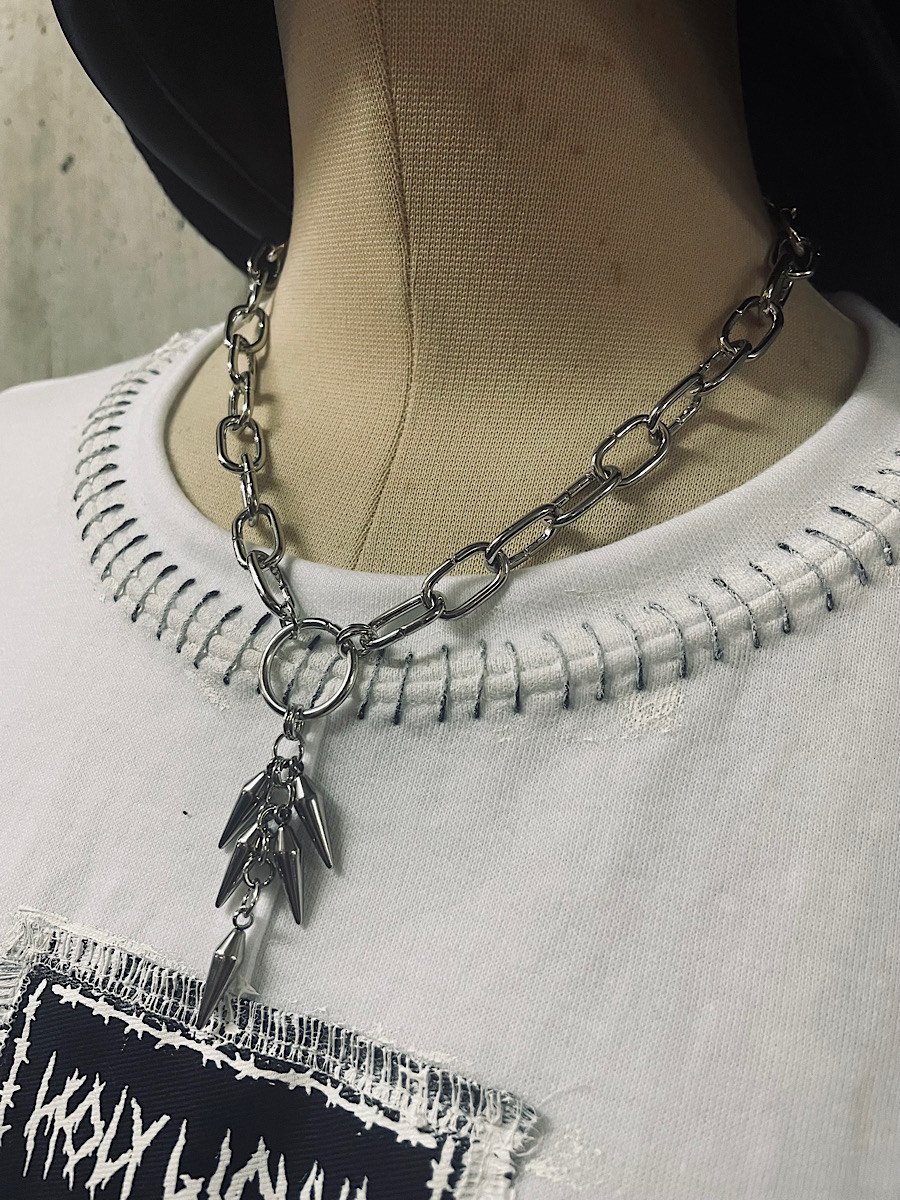 ちぇる HELLCATPUNKS HCP-AC-0388 スパイクチェーンネックレス | TyCH