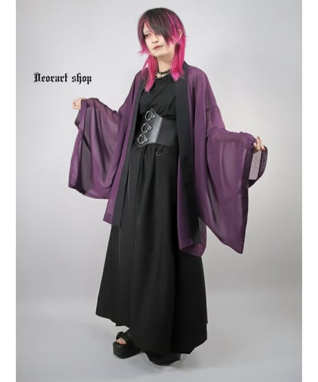 Deorart  DRT2878 [ 透け感シアー ]　KIMONO袖 ロングトッパー [羽織]