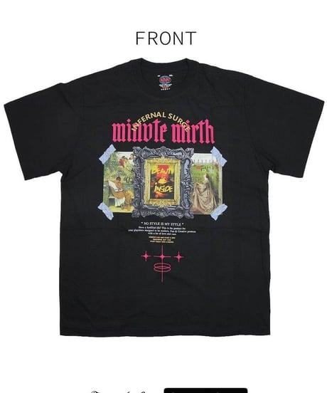 Deorart  IPT015 オーバーサイズTシャツ [Gothic Art Collage ](L/LLサイズ)