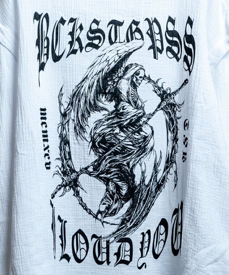 BACKSTAGEPASS　GBS2202　DUALITY(デュアリティー)ロゴプリント オーバーサイズ ロンT (WHITE)