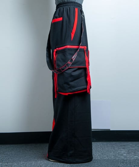 BACKSTAGEPASS　GBS4203　ALL STANDING(オールスタンディング)2WAY カーゴパンツ【セットアップ対応可】(RED)