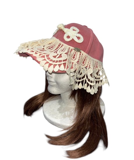 mother's made　602802 レース＆チャイナ釦CAP