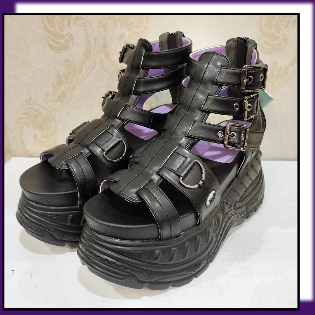 YOSUKE 4460009 BL 厚底サンダル(ブラック) | TyCHE Maria n YOSUKE 4460009 BL 厚底サンダル(ブラック) | TyCHE Maria n