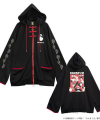 LISTEN FLAVOR  RNM-0024　らんま1/2 チャイナジャージパーカー【BLACK】