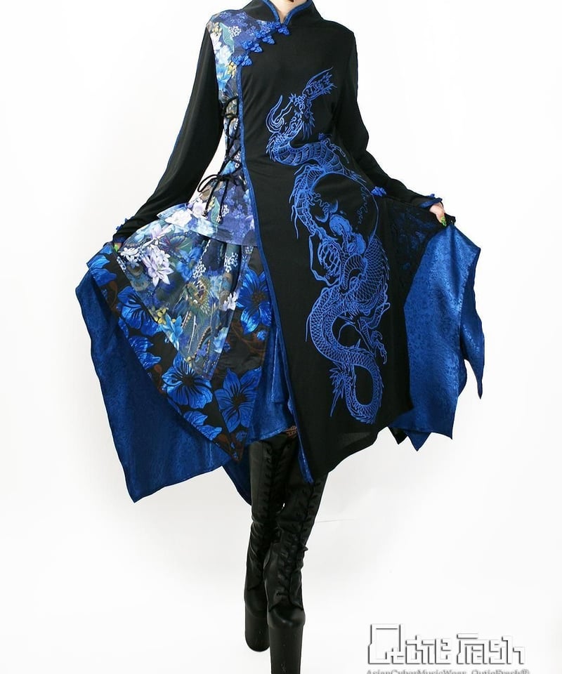 Qutie Frash 2004-SK 和柄アシメスカート | TyCHE Maria na