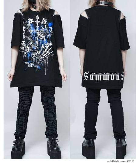 SEXPOT ReVenGe   sa681519 Shoulder Zip Original Cutsew 毒蛾