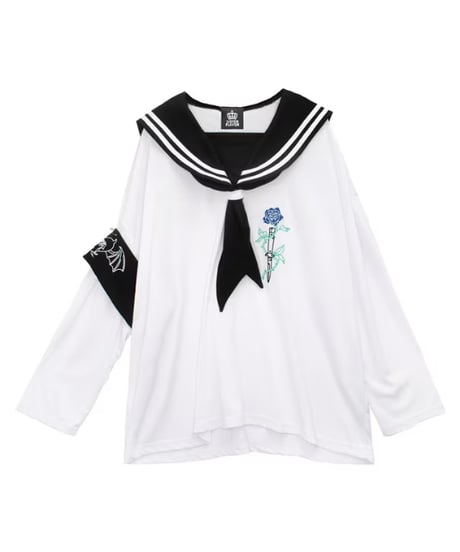 LISTEN FLAVOR　リッスンフレーバー　2613503 青薔薇腕章セーラートップス