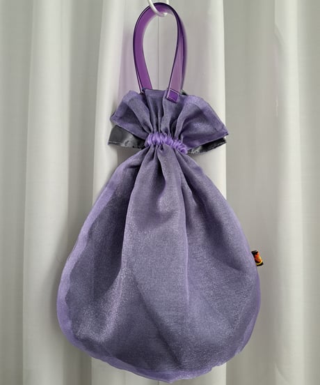 POPinPARTY　リバーシブル巾着BIGBAG（パープル×グレー）