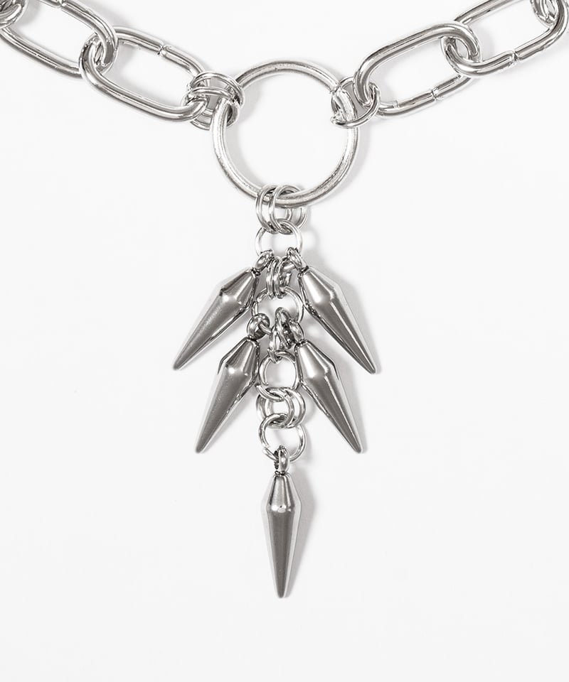 HELLCATPUNKS HCP-AC-0388 スパイクチェーンネックレス | TyCH