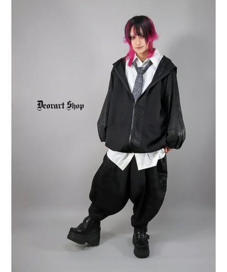 Deorart  DRT2875　中華柄 切替え バルーン・ランタンパンツ
