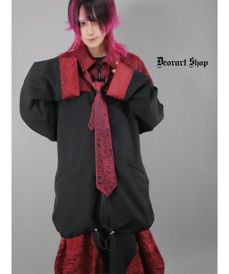 Deorart  DRT2872 [GOTH CHINA] 中華柄 切替え BIGシャツジャケット