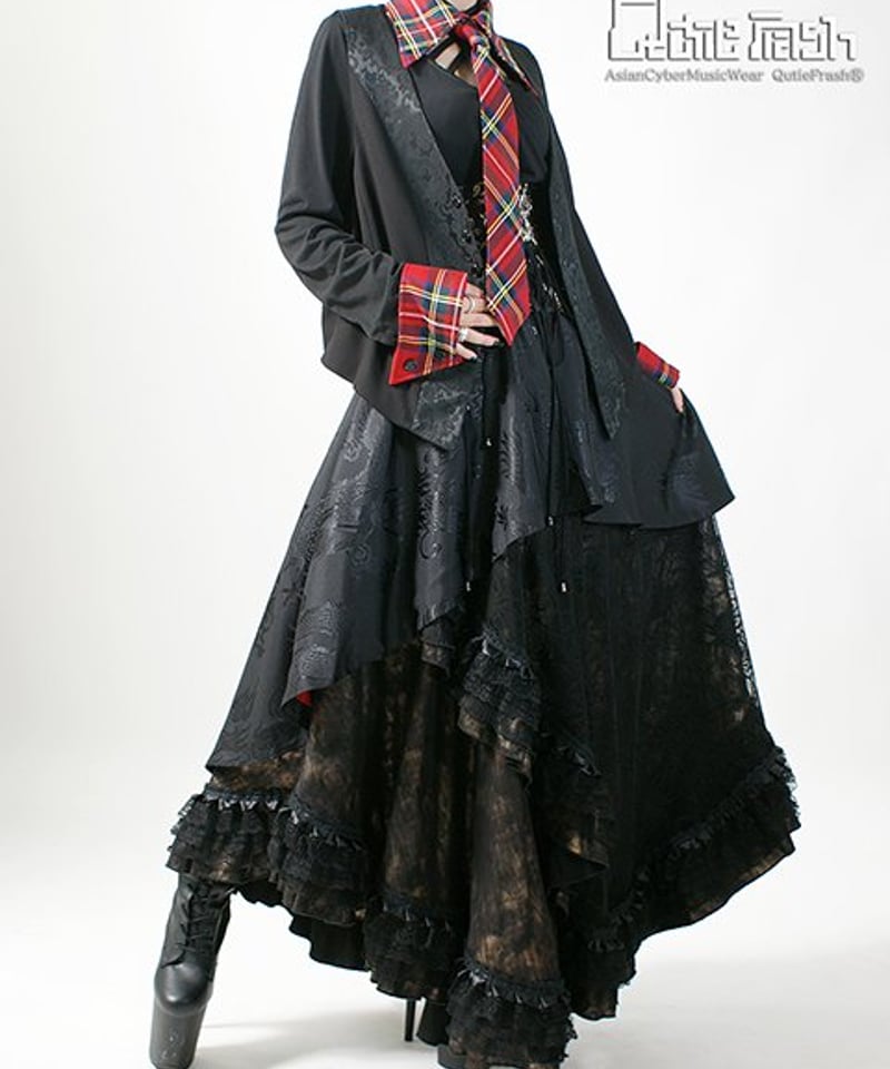 Qutie Frash ネクタイ付き着物袖ブラウス サラッと着るだけでお洒落過ぎるネクタイ付き着物袖ブラウス新