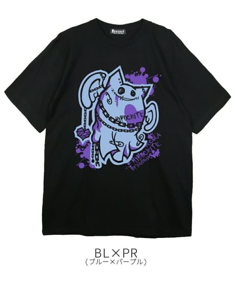 Deorart  DRTP010 オーバーサイズ・プリントTシャツ【ぎぜんしゃ】 [ネコラ NECOLA 天使][Deorart Record]