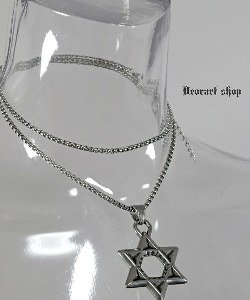 Deorart BY1172 ヘキサグラム・六芒星・ネックレス [charm size :