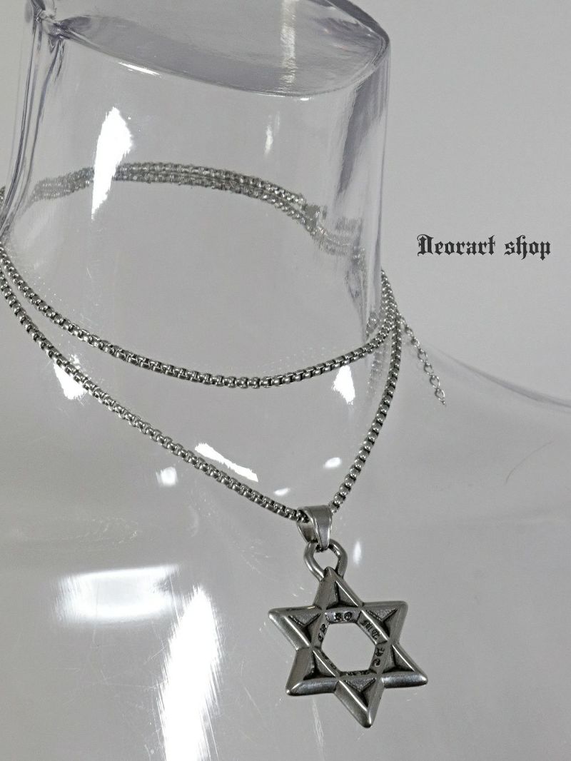 Deorart BY1172 ヘキサグラム・六芒星・ネックレス [charm size :