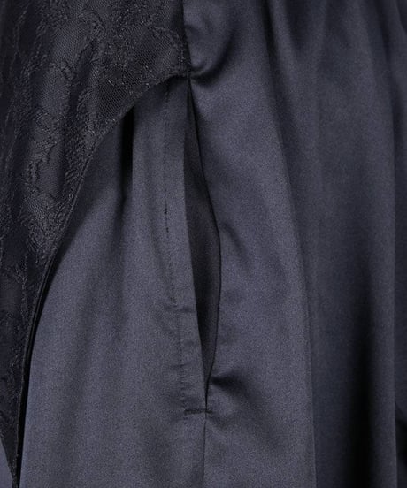 h.NAOTO　Gothic Ruffle Wrap-Style Flared Maxi Skirt