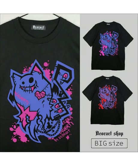 Deorart  DRTP011 オーバーサイズ・プリントTシャツ 【わるいこ】 [ネコラ NECOLA 悪魔][Deorart Record]