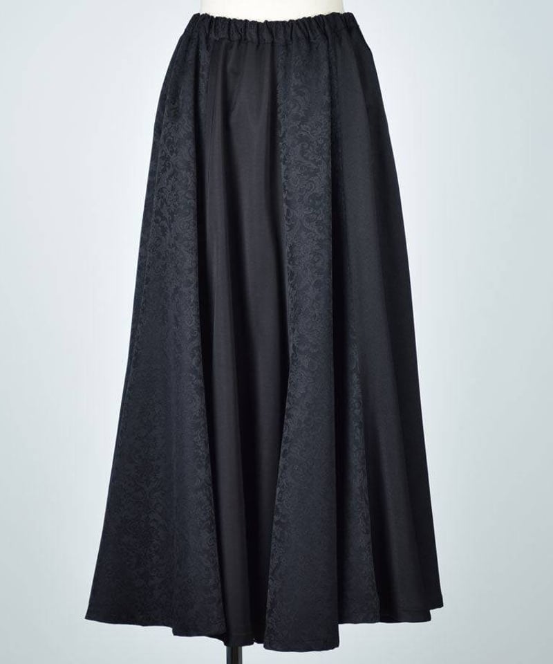 h.NAOTO Ornament jacquard flared skirt | TyCHE