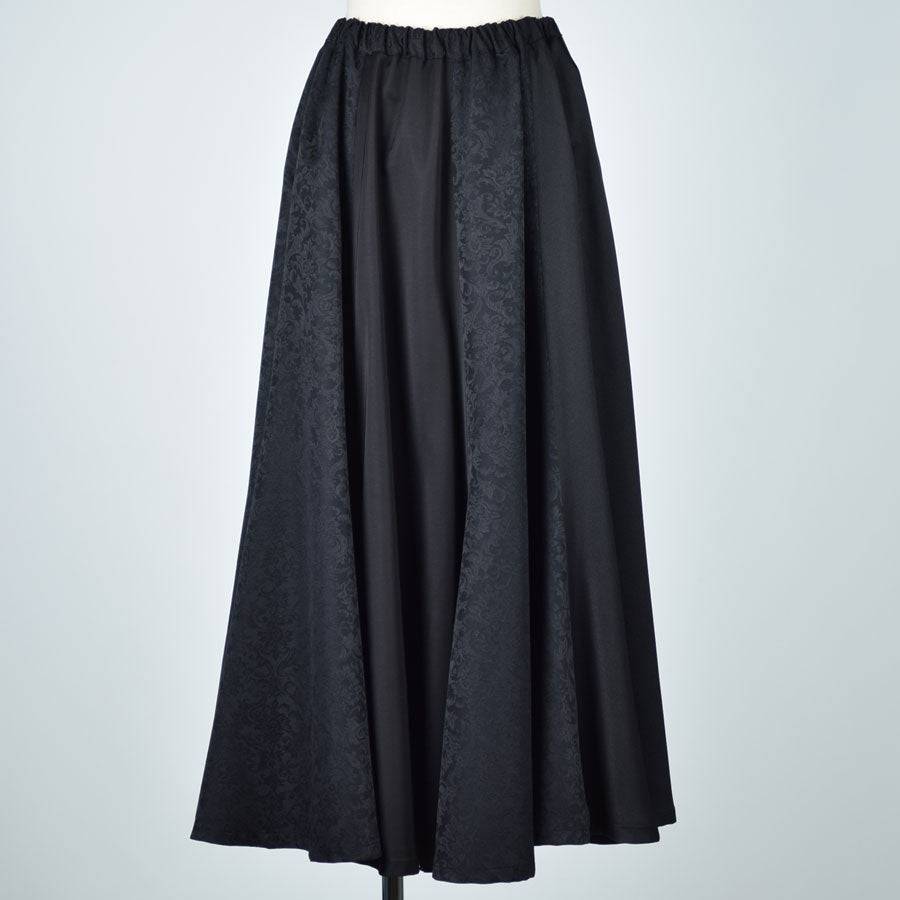 h.NAOTO Ornament jacquard flared skirt | TyCHE