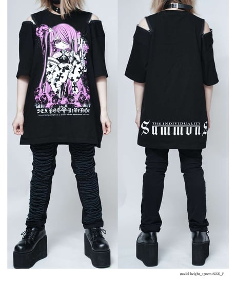 SEXPOT ReVenGe   sa681522 Shoulder Zip Original Cutsew 迦愚夜姫