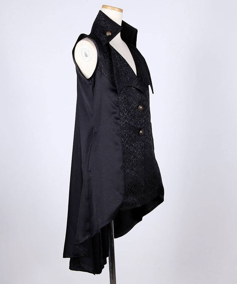 h.NAOTO Vampire Wing Lapel Sleeveless Jacket |