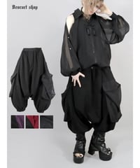 Deorart  DRT2879 ボックスパーツ・バルーンサルエルパンツ