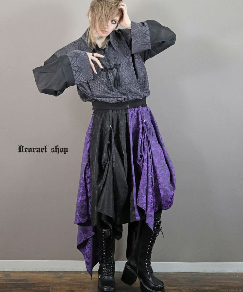 新品　タグ付き　DarkRedRUM　廃退　ダメージ　姫袖カーデ　コルセット付き 新品 タグ付き DarkRedRUM 廃退 ダメージ 姫袖カーデ コルセット