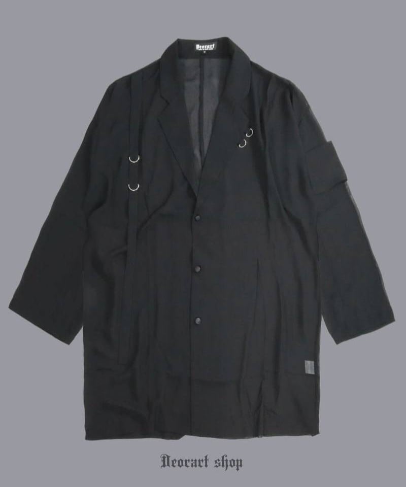 Deorart DRT2883 [ 透け感シアー ] 腕章デザイン・テーラード 