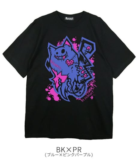 Deorart  DRTP011 オーバーサイズ・プリントTシャツ 【わるいこ】 [ネコラ NECOLA 悪魔][Deorart Record]
