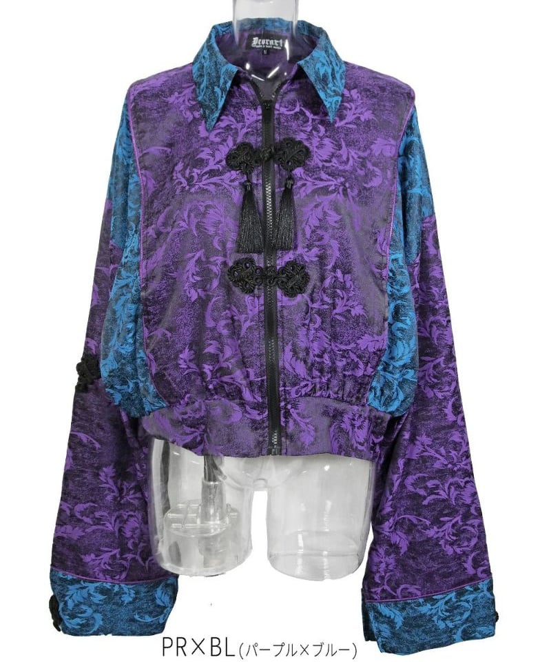 Deorart DRT2857 [GOTH CHINA] キョンシースリーブ・チャイナ柄ジャ