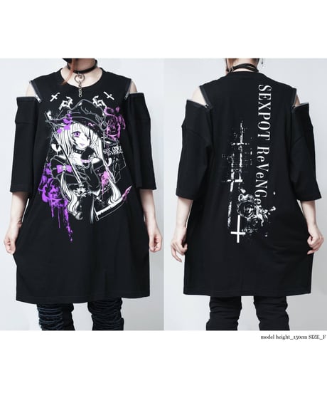 SEXPOT ReVenGe   sa681511 Shoulder Zip Big Cutsew 魔女の復讐