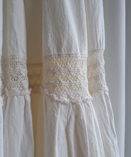 mother's made　602602　laceMIXlロングSK（白）