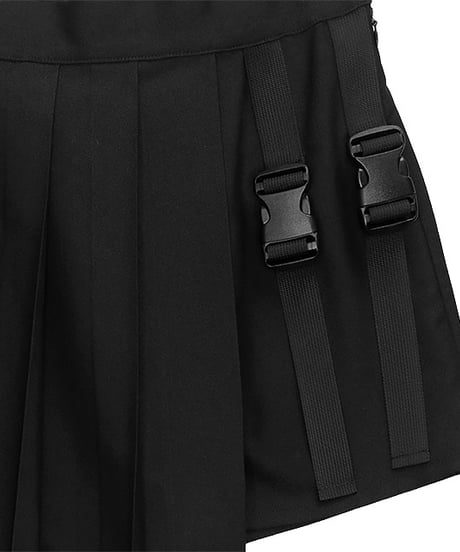 LISTEN FLAVOR  2510403  プリーツスカートレイヤードショーパン