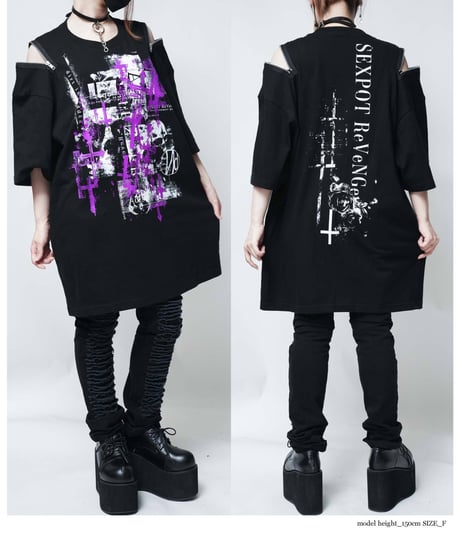 SEXPOT ReVenGe   SA681508　Shoulder Zip Big Cutsew Dirt
