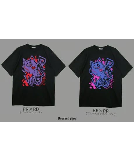 Deorart  DRTP011 オーバーサイズ・プリントTシャツ 【わるいこ】 [ネコラ NECOLA 悪魔][Deorart Record]